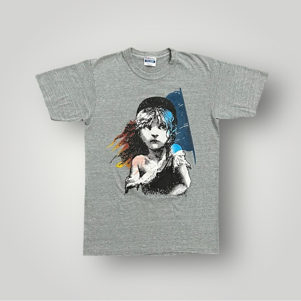 Vintage 80s 1986 Les Miserables Musical Play Broadway Single Stitch Shirt